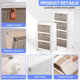 Cajonera Plegable Almacenamiento Plástico