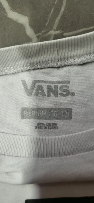 Maglietta Vans bianca con logo