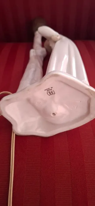 Par Lamparas Lladro Nao Niños en camison