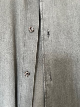 Camicia Mango Uomo Taglia S Slim Fit Grigio