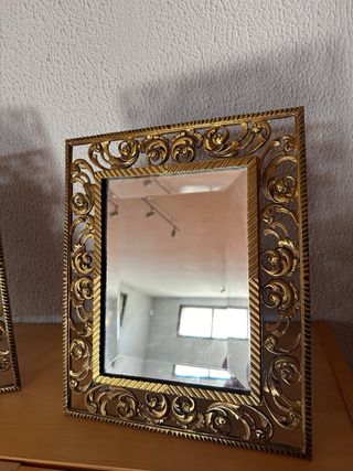 Pareja Espejos Bronce/Latón