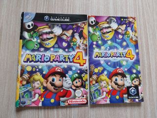 MANUAL + CARATULAS MARIO PARTY 4 NINTENDO GAMECUBE
