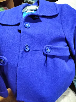 Chaqueta de paño CLOCHE azul añil señora