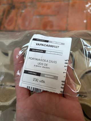Bandejas para vasos de café (pack 230uds)