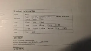 Mini PC Nipogi GK3 Plus 16GB