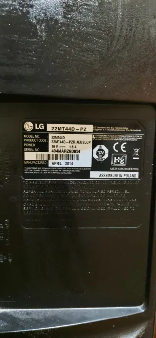 Televisión LG de 21 pulgadas