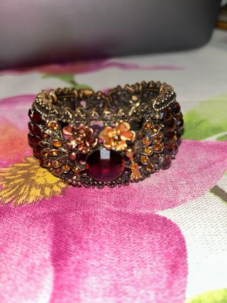 Bracciale rigido vintage con pietre