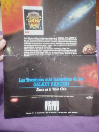 Lote Galaxy Rangers álbum cromos