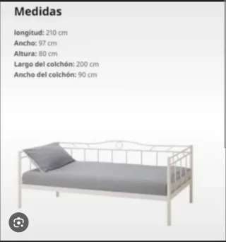 Cama individual IKEA RAMSTA 90cm