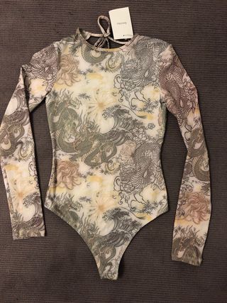 Body Bershka estampado oriental T.S