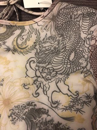 Body Bershka estampado oriental T.S