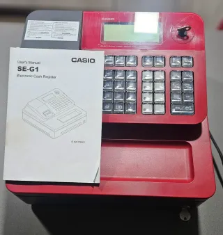 Caja Registradora Electrónica Casio SE-G1 Roja