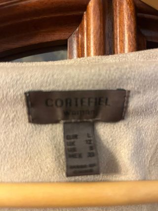 Chaqueta Cortefiel ante con flecos