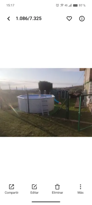 Piscina desmontable con filtro