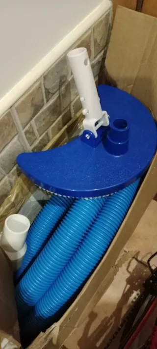 Piscina desmontable con filtro