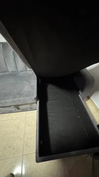 Sofá Cama Terciopelo Gris