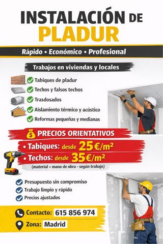 Instalación de pladur