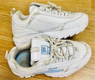 Scarpe Fila bambina bianche e blu