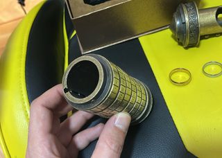 Cofre cilindro secreto y anillos LOTR Como nuevo