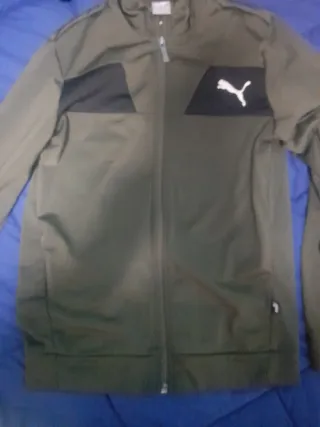 Conjunto Chándal Puma Verde y Negro