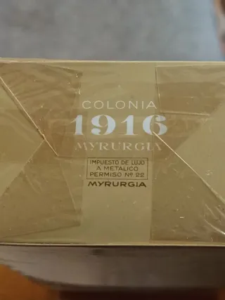 Colonia Myrurgia 1916 1/4 250ml Precintada