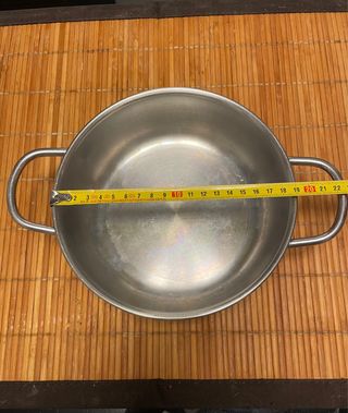 Pentola bassa acciaio inox 18/10