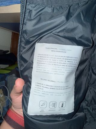 Chaqueta Scalpers acolchada gris oscura