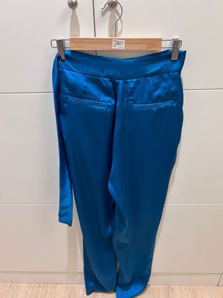 Pantalones fluidos BDBA color turquesa