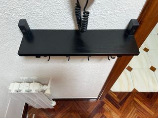 Pack 2 Percheros- estantes Madera Negros