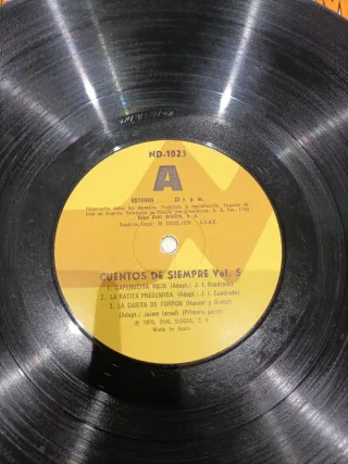 Vinilo Cuentos de Siempre Vol. 5