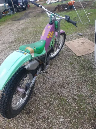 Moto Trial 250 2T Verde/Morado