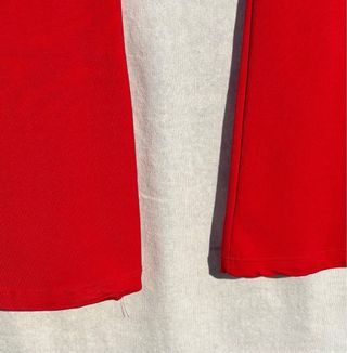 Pantalón leggings rojo acampanado S-M