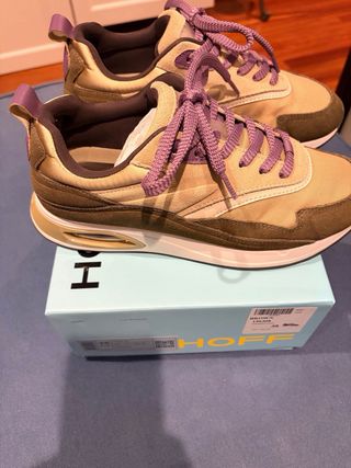 Zapatillas HOFF Mujer Beige y Verde Oliva