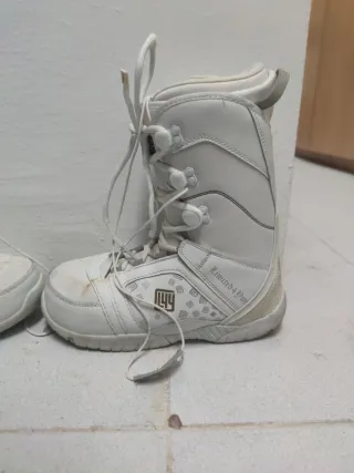 Botas de Snowboard Blancas Talla 42