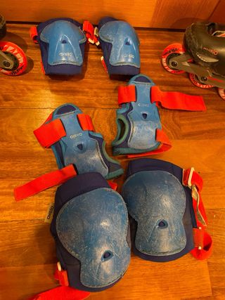 Pack Patines 30-32,Protecciones , casco, bolsa