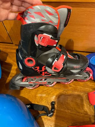 Pack Patines 30-32,Protecciones , casco, bolsa