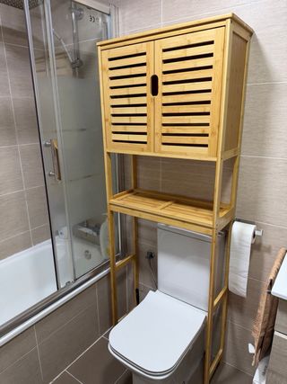 Armario Bambú Baño Sobre Inodoro