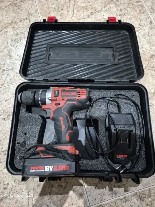 Taladro Stayer 18V con batería y cargador