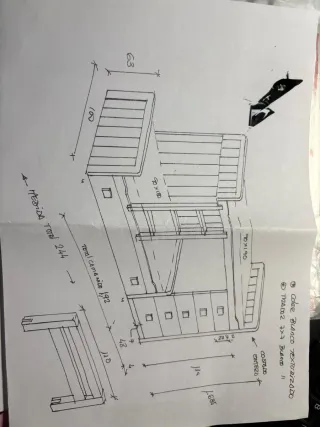 Cama tren de DM 3 camas