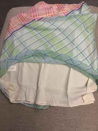 Falda larga estampada Mango