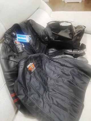 Cazadora moto para hombre