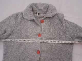 Vestaglia donna pelliccia grigia con cuori