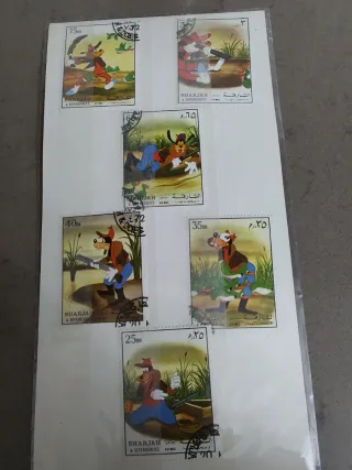 Collezione francobolli Walt Disney