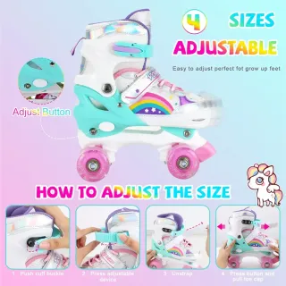 Patines 4 Ruedas Ajustables Talla M