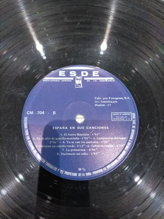 Vinilo Infantil España en sus Canciones