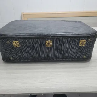 Maleta Rígida Vintage Legoi gris a rayas