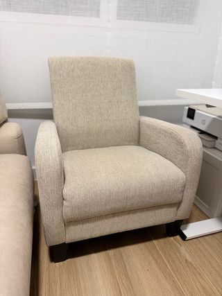 Butaca El Corte Inglés tela beige