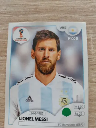 Cromo de Lionel Messi - FIFA World Cup 2018