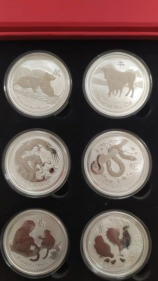 AUSTRALIA  argento da 2oz. Serie “Lunar II”