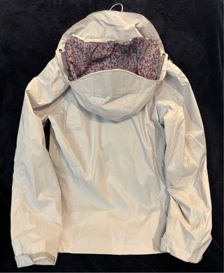 Chaqueta impermeable mujer blanca